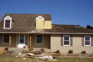 Home devastated by disaster