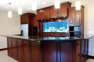 Home Bar with Fish Tank